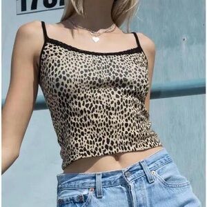 Brandy Melville Leopard Print Cami Top
